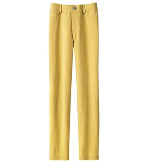 BELLUNA（ベルーナ）の「美ストレッチ素材アンクル丈レギンスパンツ（クロップドパンツ）」｜ライトイエロー