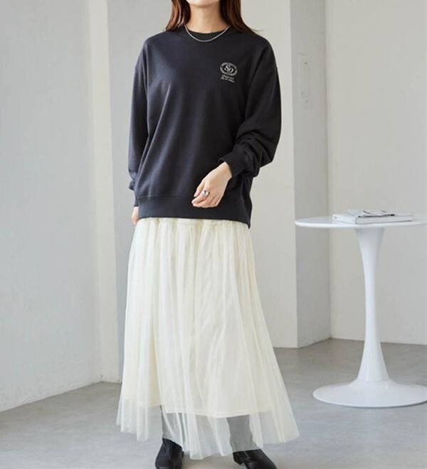 RANAN（ラナン）の「バックロゴ刺しゅうスウェット（トレーナー・スウェット）」｜詳細画像