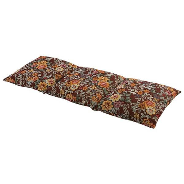 「長座布団になる座布団カバー（座布団・座布団カバー）」｜ブラウン