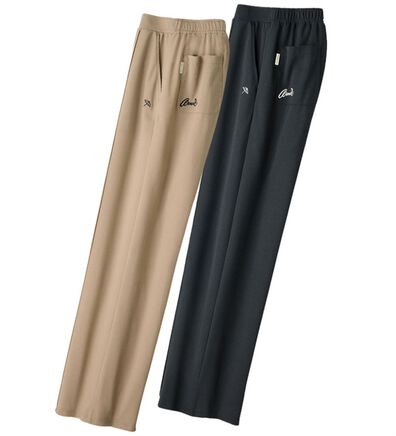 ルフラン（ルフラン）の「【２本組】【ａ・Ａ・Ｐ】すっと見えるセンターピンタックパンツ（フルレングスパンツ）」