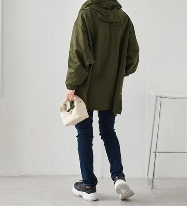 RANAN（ラナン）の「＜ｐｕｍａ＞ワンライン　フリースフーディ（ハーフコート）」｜詳細画像