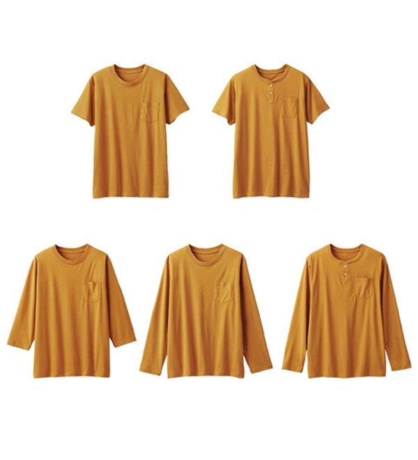「【男女兼用】綿混ポケット付きＴシャツ（メンズシャツ）」｜マスタード