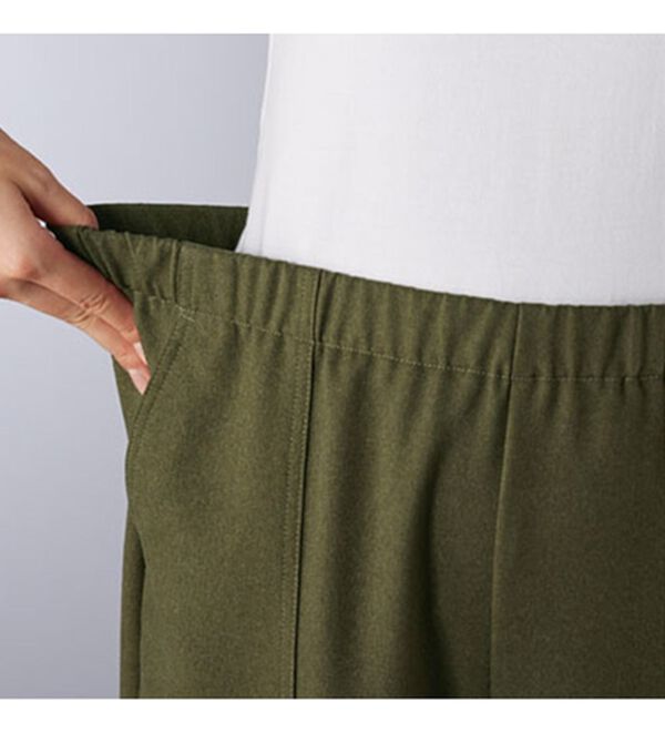 BELLUNA（ベルーナ）の「日本製静電防止ベーカーパンツ（ワイドパンツ・ガウチョ）」｜詳細画像