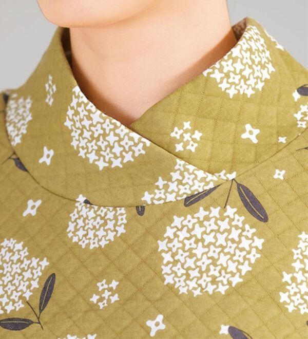 「【２着組】ニットキルトの重ね衿パジャマ（パジャマ・ルームウェア）」｜詳細画像