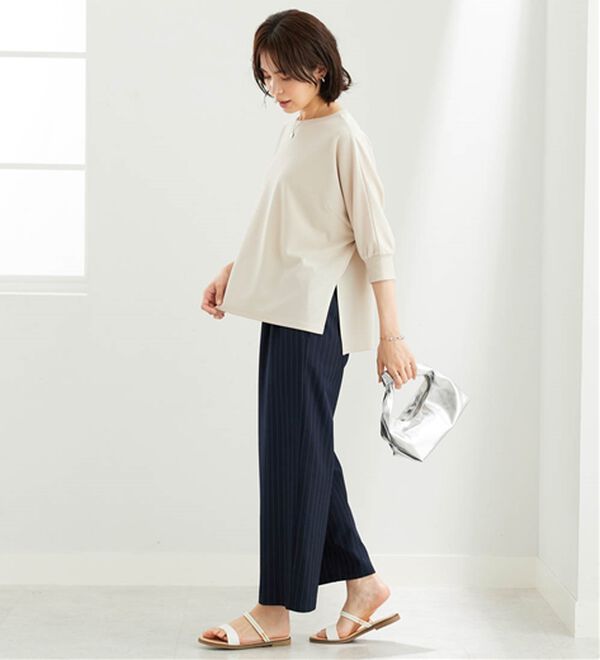 BELLUNA（ベルーナ）の「リブ切替ドルマンデザインプルオーバー（カットソー）」｜詳細画像