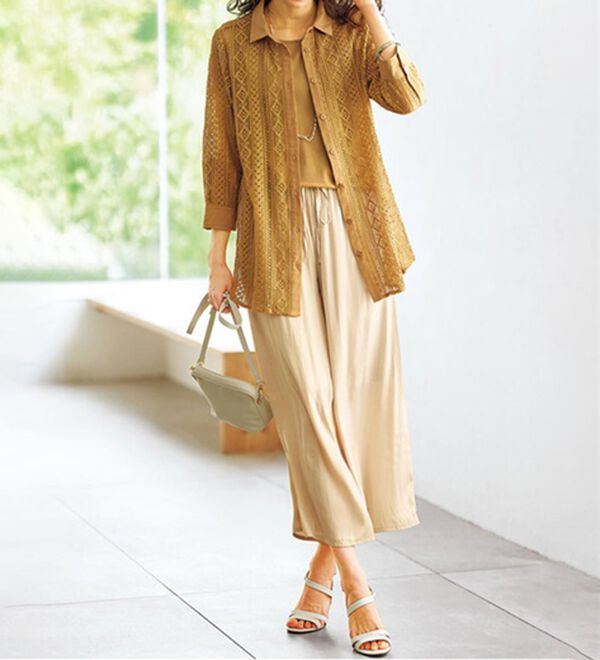 BELLUNA（ベルーナ）の「ヒンヤリ綿１００％大人顔タンクトップ（タンクトップ・キャミソール）」｜詳細画像