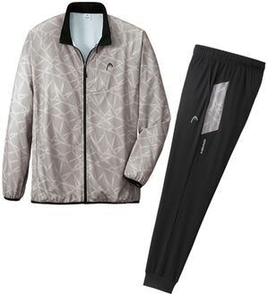 「＜ヘッド＞グラフィックデザインジャージスーツ（メンズスポーツウェア（アウター））」｜グレー