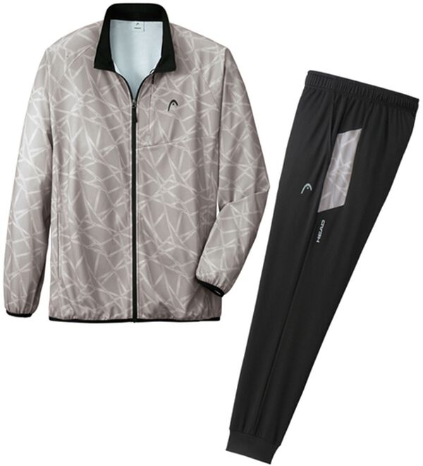 「＜ヘッド＞グラフィックデザインジャージスーツ（メンズスポーツウェア（アウター））」｜グレー