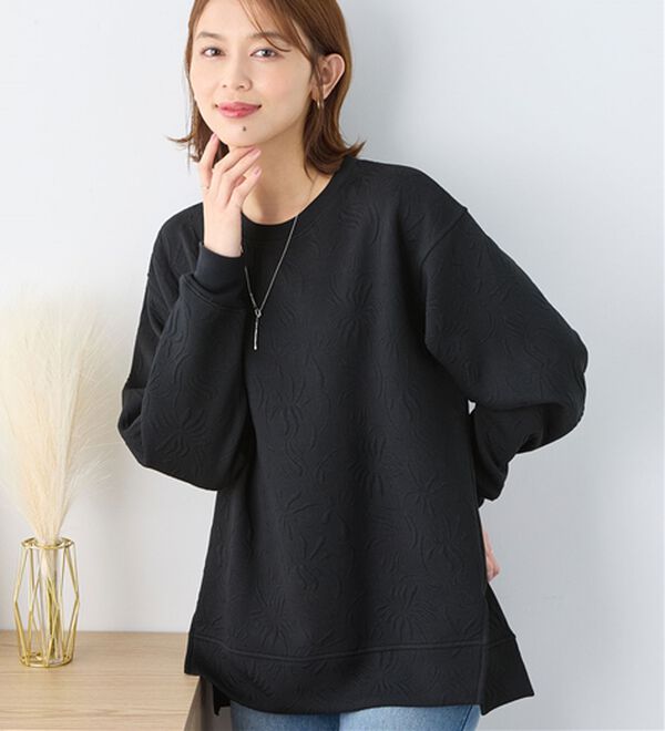 すっきり見え花柄ジャカードチュニック - ベルーナ【公式】