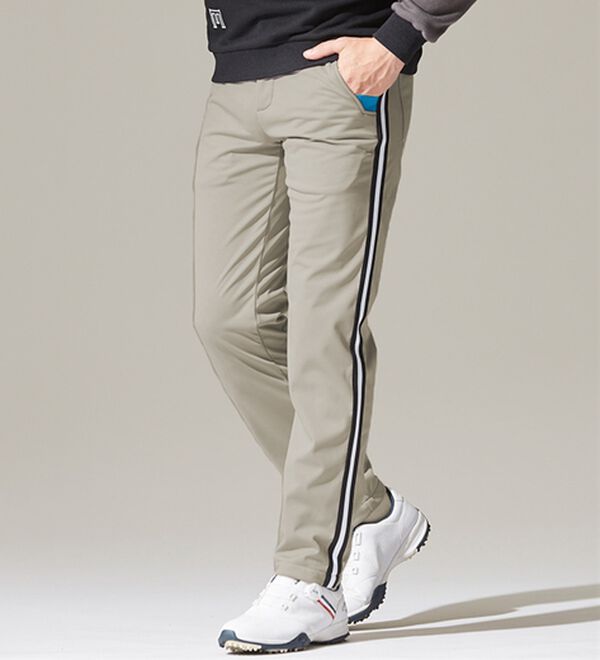 「＜クロコダイル＞防風テック裏フリースアクティブパンツ（メンズフルレングスパンツ）」｜詳細画像