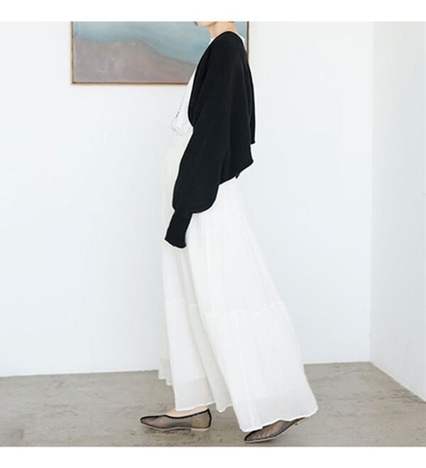 GeeRA（ジーラ）の「ふんわり柔らかニットボレロカーディガン（ニットカーディガン）」｜詳細画像