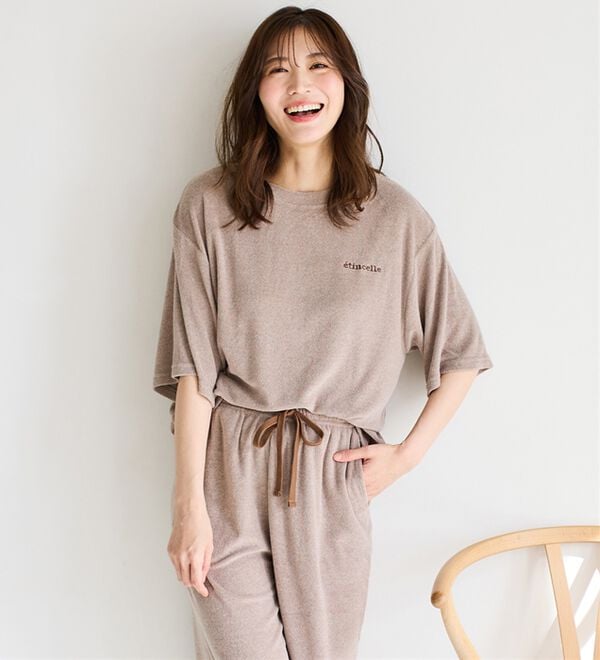 LAVIENNE（ラヴィエンヌ）の「【着るタオル】サラッと気持ちいい！パイルパジャマ（パジャマ・ルームウェア）」｜詳細画像