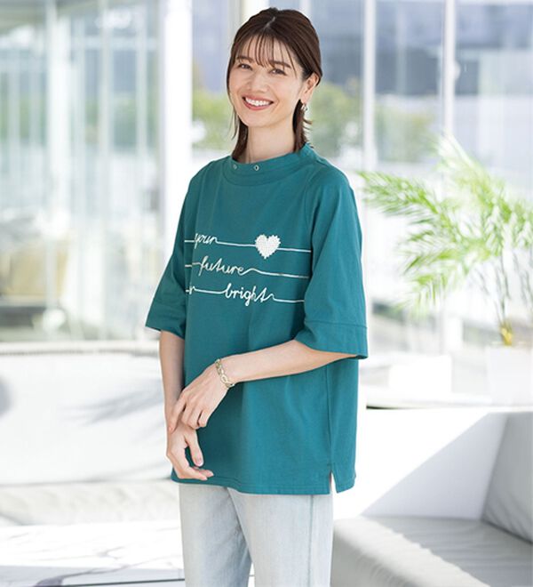 ルフラン（ルフラン）の「綿１００％こだわりプルオーバー（カットソー）」｜詳細画像