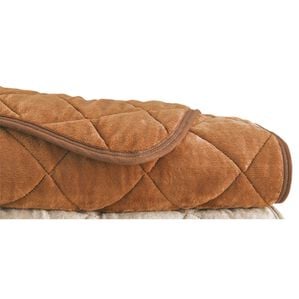 「パッと置くだけピタッと簡単敷パッド（敷パッド）」｜あったかブラウン