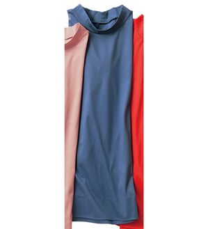 VINNO（ヴィノ）の「＜日本製＞シルクプロテイン加工・超長綿プルオーバー（カットソー）」｜デニムブルー