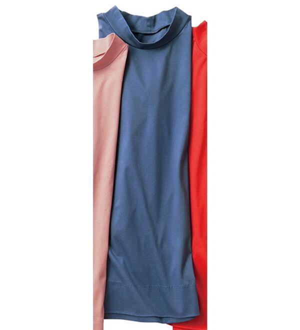 VINNO（ヴィノ）の「＜日本製＞シルクプロテイン加工・超長綿プルオーバー（カットソー）」｜デニムブルー