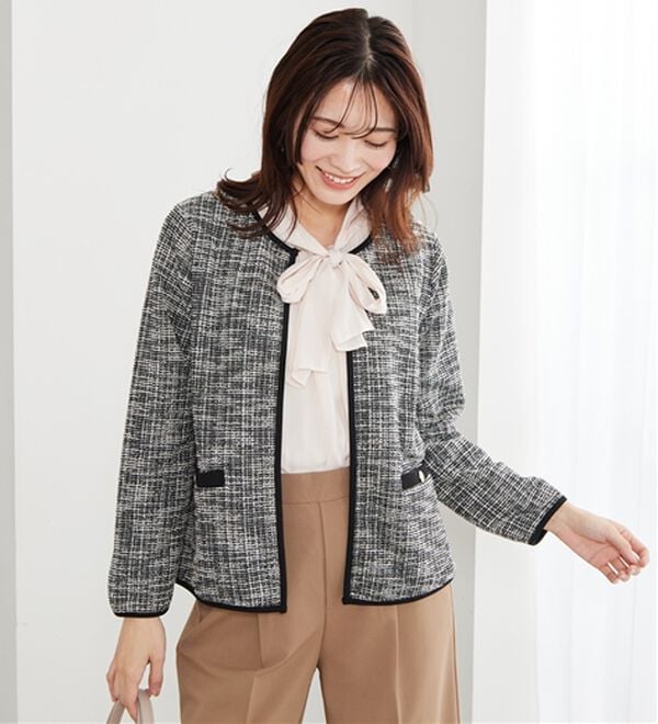 BELLUNA（ベルーナ）の「＜Ｃ／Ｓ＞ツイード調ジャケット（その他ジャケット）」｜詳細画像