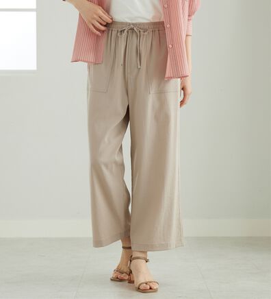 BELLUNA（ベルーナ）の「サラリ快適！ビンテージ調ベイカーワイドパンツ（ワイドパンツ・ガウチョ）」