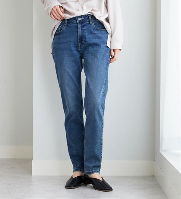 BELLUNA（ベルーナ）の「やわらかストレッチデニム素材スリムパンツ（フルレングスパンツ）」｜詳細画像