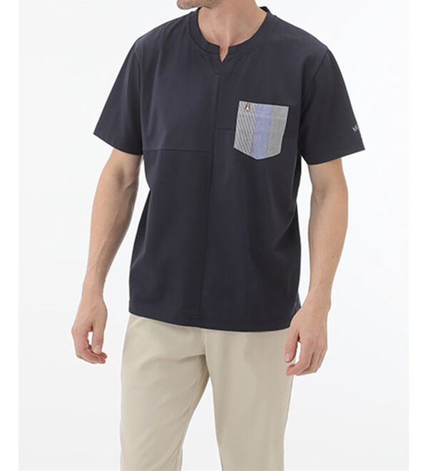 「＜ハッシュパピー＞大人のパネル切替プルオーバー（メンズシャツ）」｜詳細画像