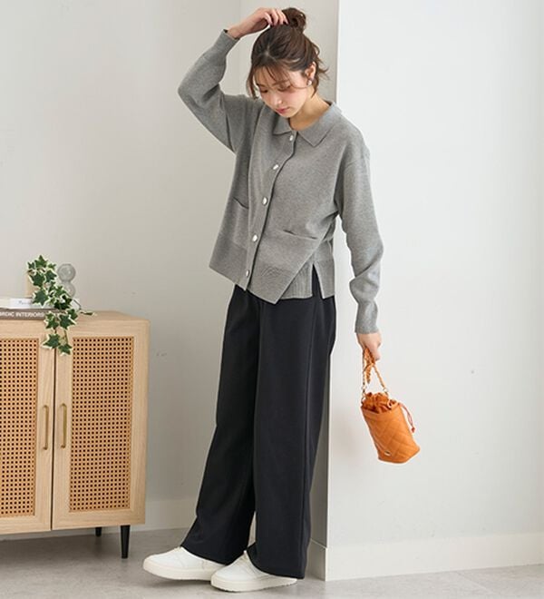 BELLUNA（ベルーナ）の「まるではく毛布！静電防止付裏ファーワイドパンツ（フルレングスパンツ）」｜詳細画像