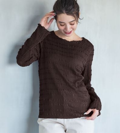 RANAN（ラナン）の「シャーリングプルオーバー（カットソー）」