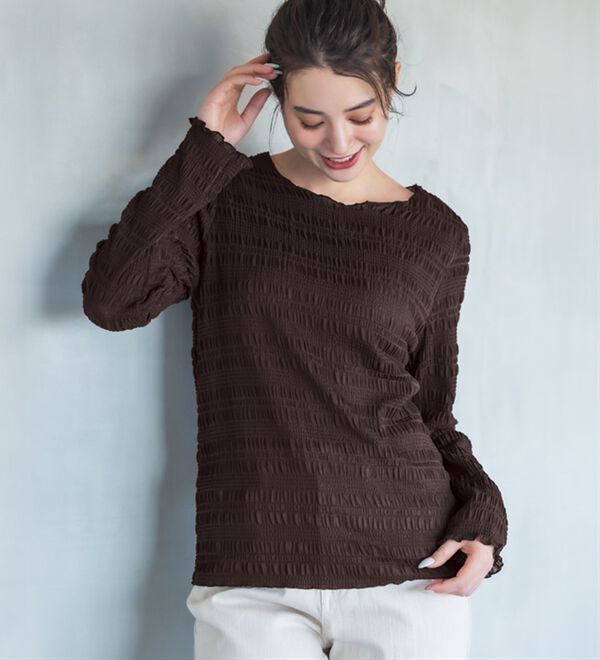 RANAN（ラナン）の「シャーリングプルオーバー（カットソー）」｜詳細画像