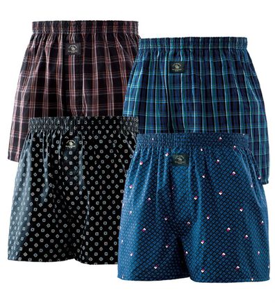 「【４枚組】＜サンタ　バーバラ＞個性際立つ紳士のトランクス（メンズトランクス）」