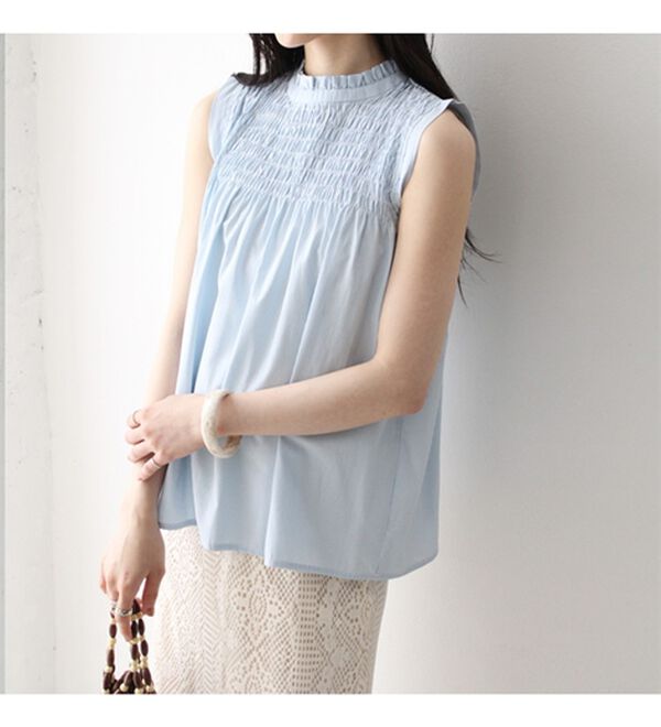 GeeRA（ジーラ）の「ストライプシャーリングブラウス（アンサンブル）」｜詳細画像