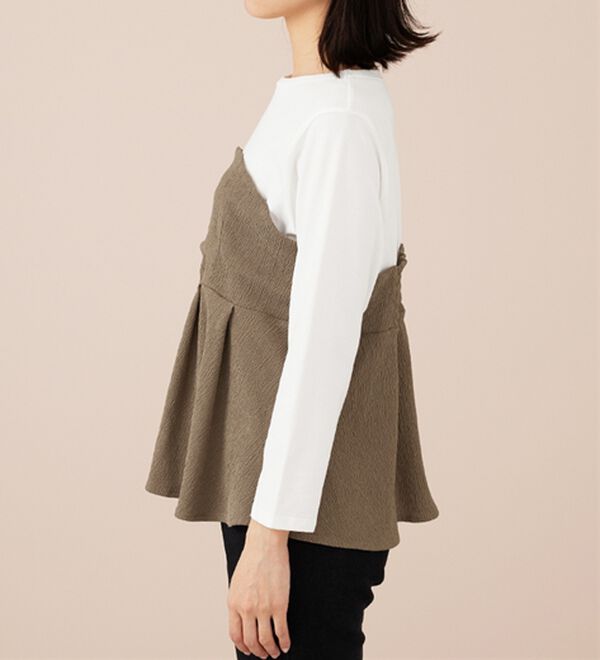 BELLUNA（ベルーナ）の「ビスチェ風ドッキングチュニック（チュニック）」｜詳細画像