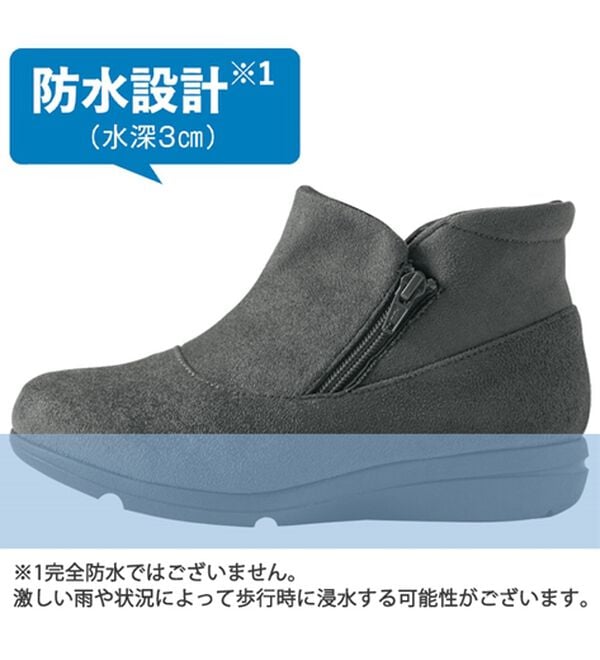 ルフラン（ルフラン）の「＜あとりえＯＫＡＤＡ＞５Ｅ軽量防水Ｗファスナーブーツ（ブーツ）」｜詳細画像