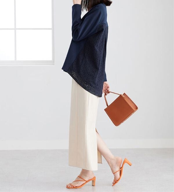 BELLUNA（ベルーナ）の「【Ｌａｇｒｉｌｕａ】バックレース使い上品見えプルオーバー（カットソー）」｜詳細画像