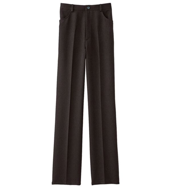 BELLUNA（ベルーナ）の「ミセスの蓄熱保温美脚ストレートパンツ（フルレングスパンツ）」｜ブラウン