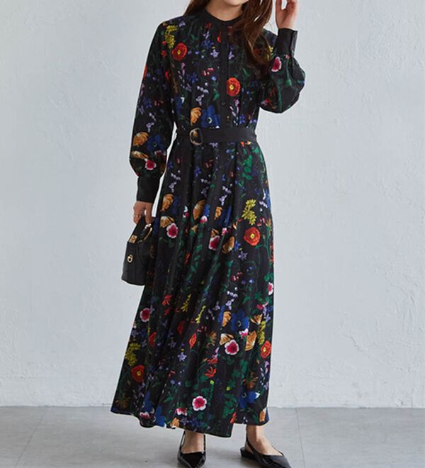 RANAN（ラナン）の「配色ボタニカルシャツワンピース（シャツワンピース）」｜詳細画像