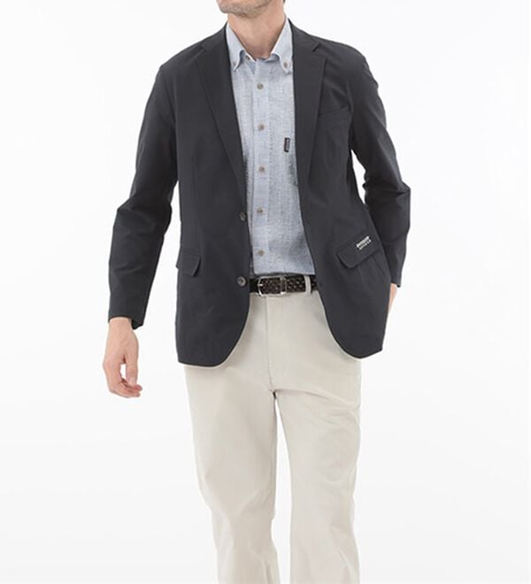 「＜ダンロップ・リファインド＞さらっと軽快サッカーテーラード（メンズジャケット）」｜詳細画像