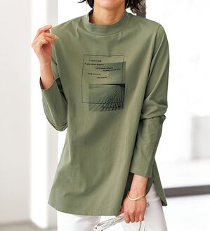 BELLUNA（ベルーナ）の「綿１００％ロゴデザインプルオーバー（カットソー）」｜詳細画像