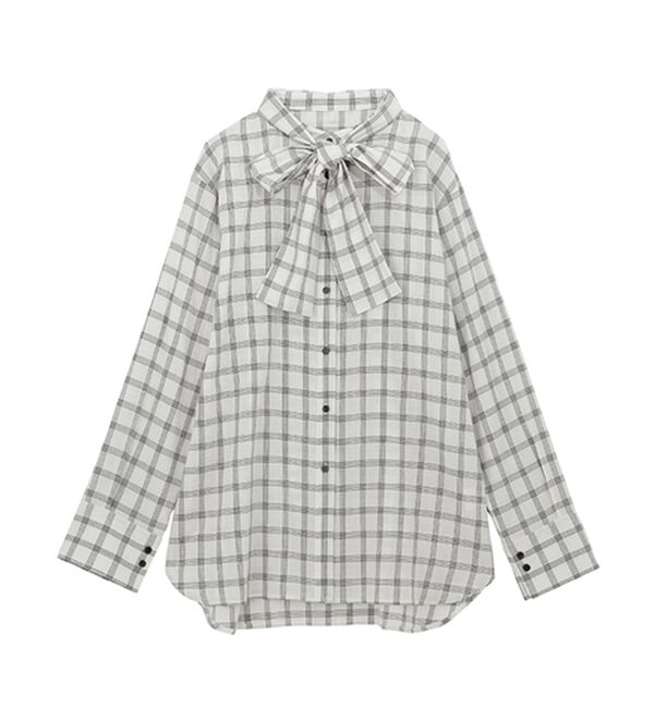 RANAN（ラナン）の「２ｗａｙボウタイチェックシャツ（シャツ）」｜詳細画像