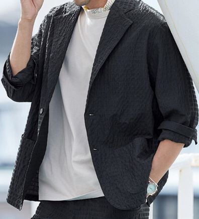 「ランダムサッカーサマージャケット（メンズジャケット）」