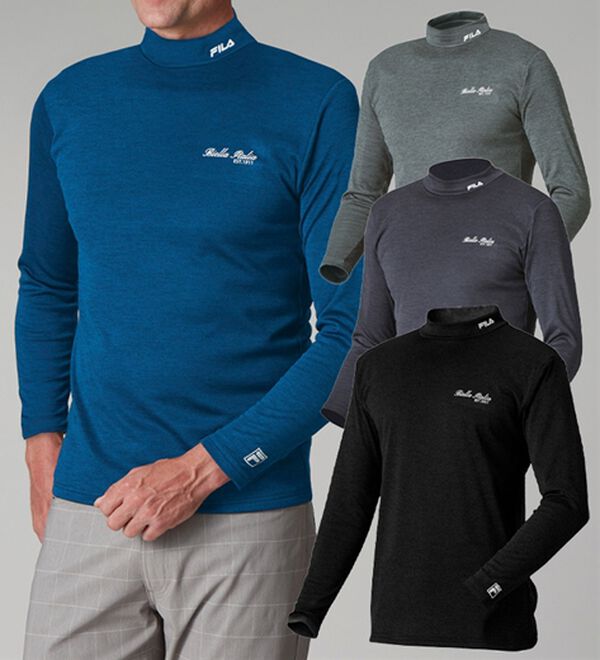 「≪ＴＶ限定★≫＜フィラ＞まさに画期的！防風アクティブハイネック（メンズ肌着・インナーウェア）」｜4枚組