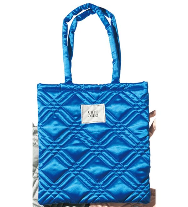 RANAN（ラナン）の「パデッドキルトトートバッグ（ハンドバッグ）」｜ブルー