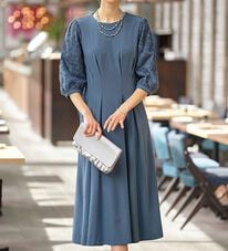 BELLUNA（ベルーナ）の「ゆったり袖レースワンピース（その他ワンピース）」