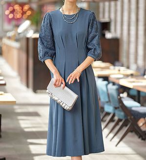 BELLUNA（ベルーナ）の「ゆったり袖レースワンピース（その他ワンピース）」｜詳細画像