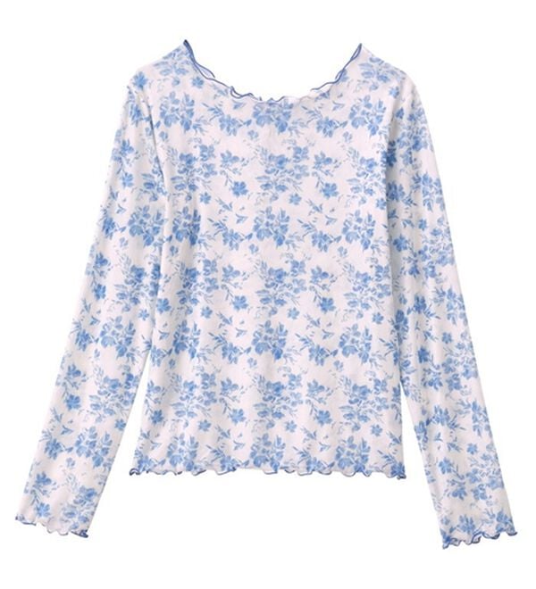 GeeRA（ジーラ）の「前後２ＷＡＹ花柄シアートップス（カットソー）」｜詳細画像