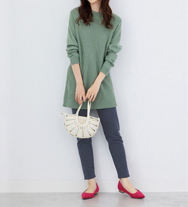 BELLUNA（ベルーナ）の「ふんわりぬくぬくレギンスパンツ（スパッツ・レギンス）」｜詳細画像