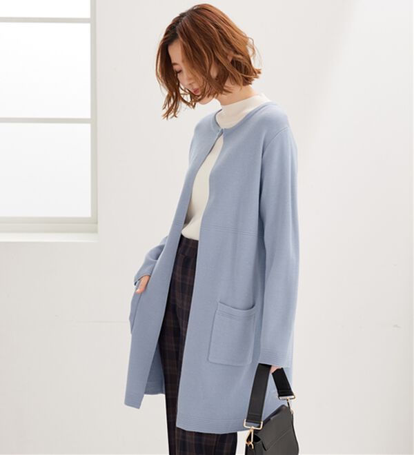 BELLUNA（ベルーナ）の「嬉しい機能付！ミラノリブカーディガン（ニットカーディガン）」｜詳細画像