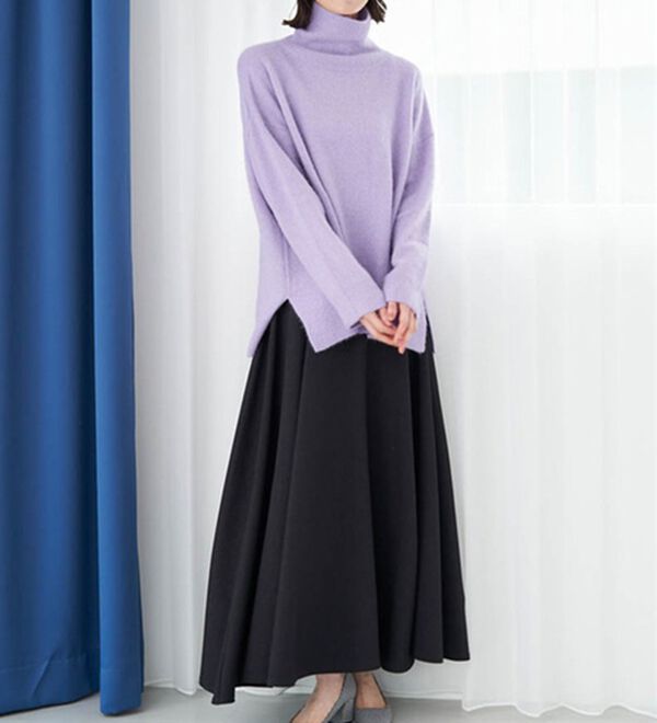 RANAN（ラナン）の「フォックス入りタートルネックニットプルオーバー（ニット・セーター）」｜詳細画像