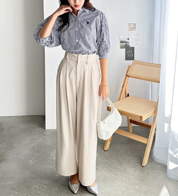 GeeRA（ジーラ）の「【Ｕ．Ｓ．　ＰＯＬＯ　ＡＳＳＮ．】ボリューム袖シャツブラウス（ブラウス）」｜詳細画像