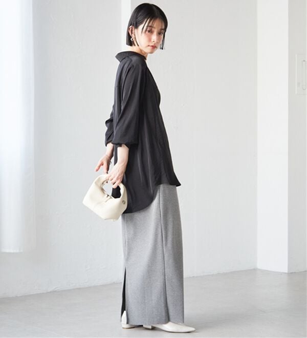 RANAN（ラナン）の「2WAYサテンスキッパーシャツ（シャツ）」｜詳細画像