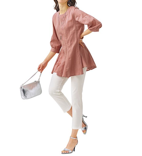 BELLUNA（ベルーナ）の「美ストレッチ素材アンクル丈レギンスパンツ（クロップドパンツ）」｜詳細画像