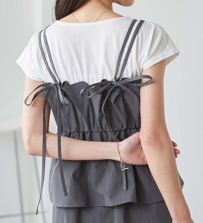 RANAN（ラナン）の「ダブルストラップドッキングワンピース（その他ワンピース）」